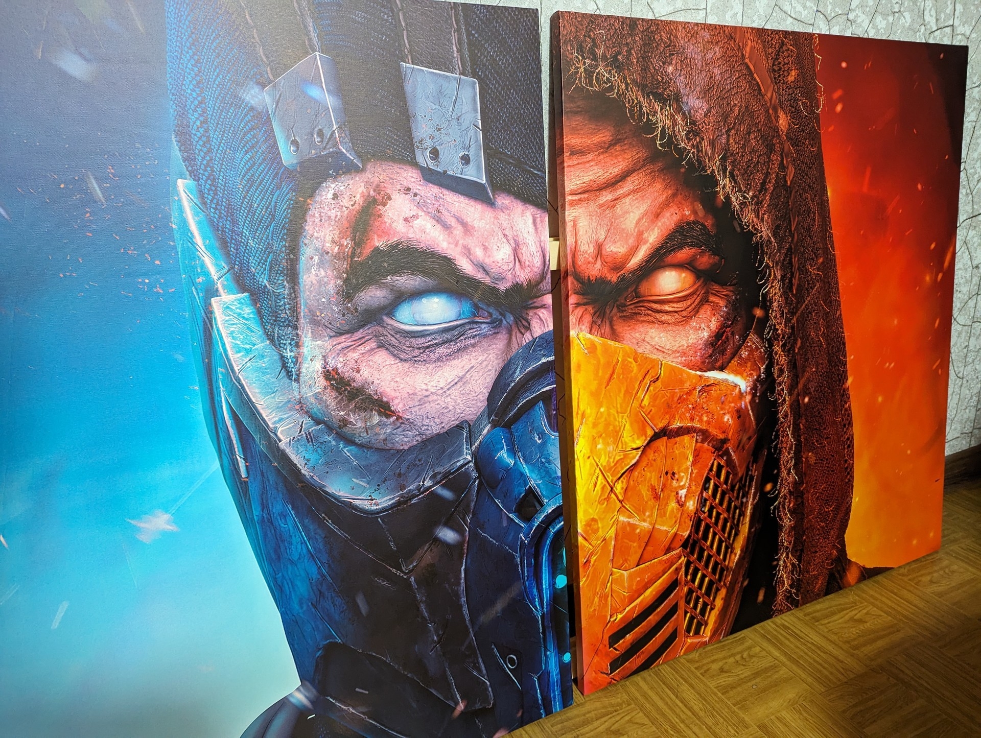 Картина из двух частей Mortal Kombat