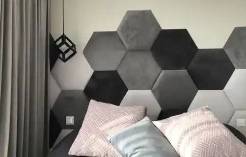 Мягкие стеновые панели в форме соты