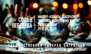 Софья Лебедева. Мастер-классы по росписи новогодних шаров