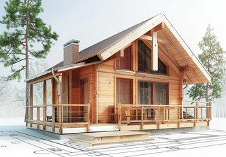 Монтаж недорогого каркасно-щитового дома на участке в Краснодаре