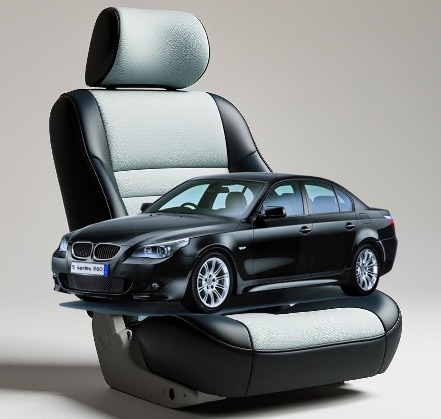 Чехлы на сиденья BMW E60, премиальный салон