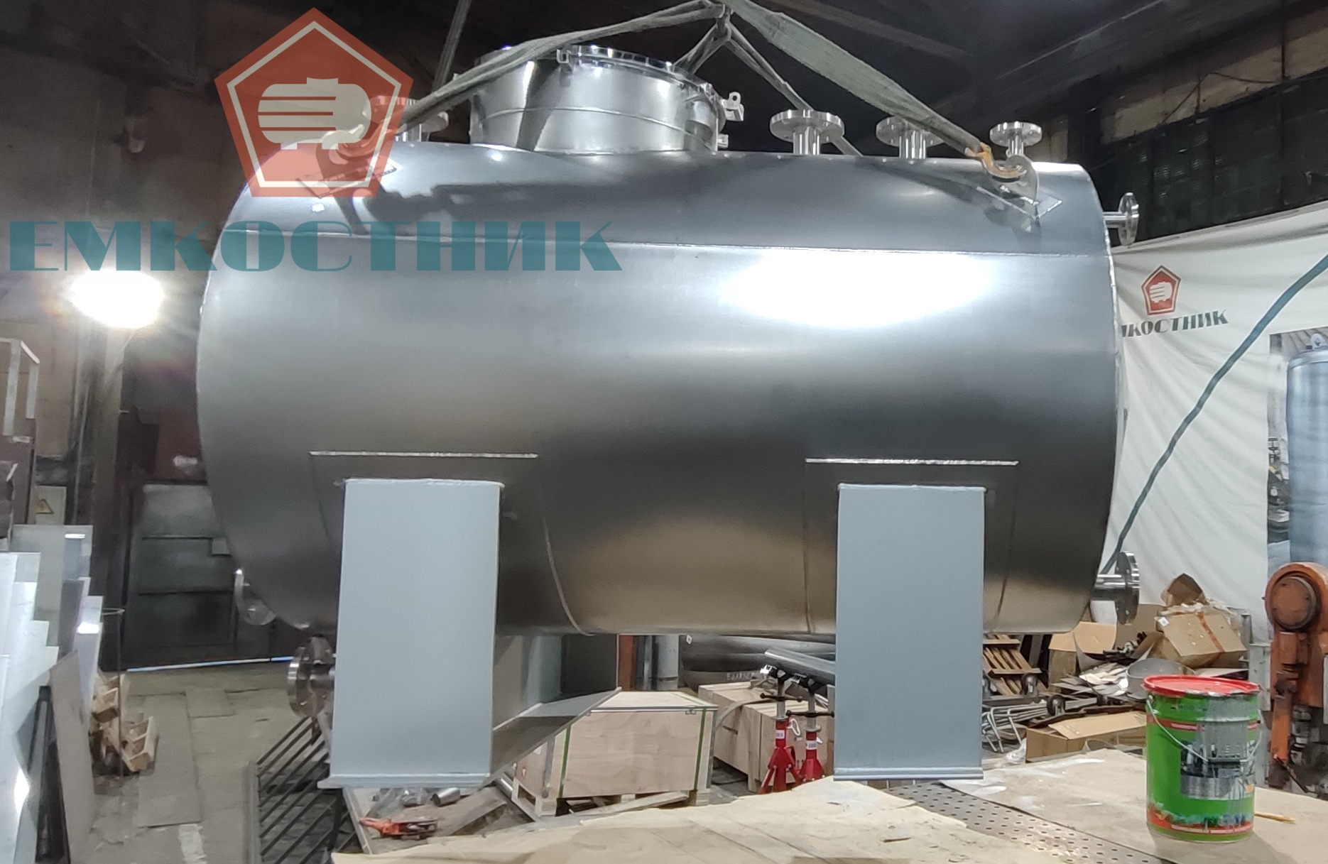 Бак конденсатный БК- V – 1,0 м³ (AISI304 / 0.02 МПа)