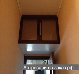 Фотография №23 Антресоль с дверцами МДФ рамка (матовое стекло)
