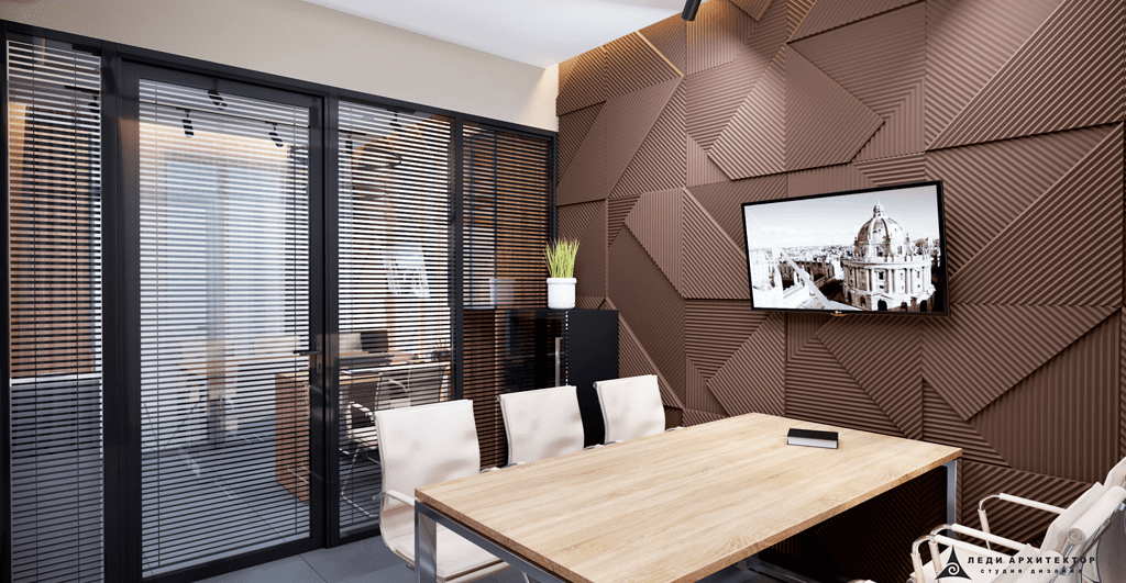 Дизайн современной переговорной клиники Корд
