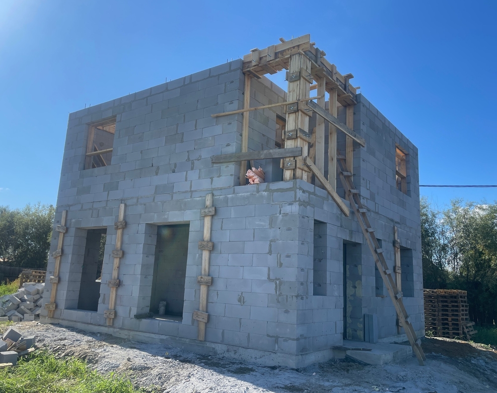 Готовый дом из газобетона