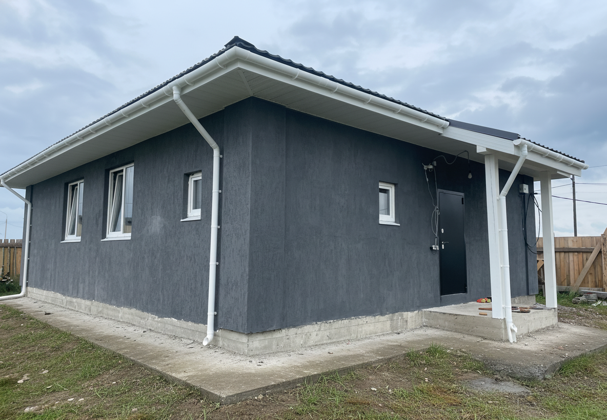 Готовый дом из газобетона