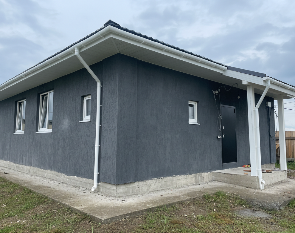 Готовый дом из газобетона