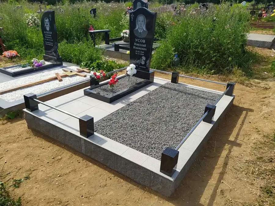 Пример оформления могилы, благоустройство могил Тирасполь, Бендеры, Суклея, Парканы