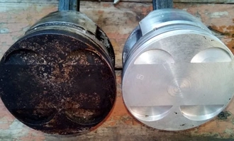 Отмывка нагара с поршней двигателя