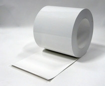 ПВХ завеса полосовая Белая непрозрачная гладкая 200 мм