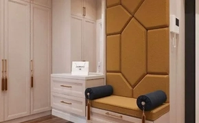 Купить мягкие стеновые панели в прихожую на заказ - МСП 48
