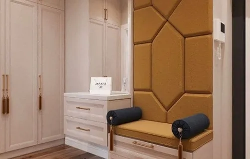 Купить мягкие стеновые панели в прихожую на заказ - МСП 48