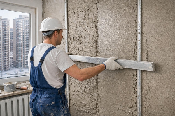 штукатурка в зимнее время года