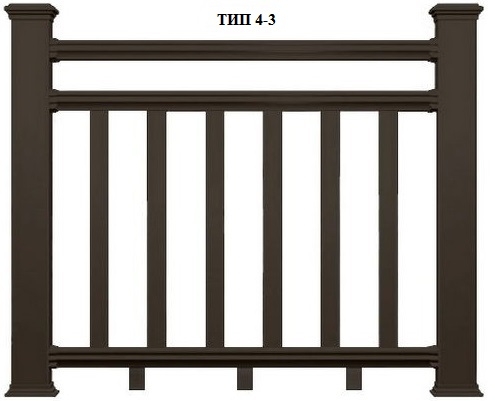 Тип 4-3 Сборка ограждения