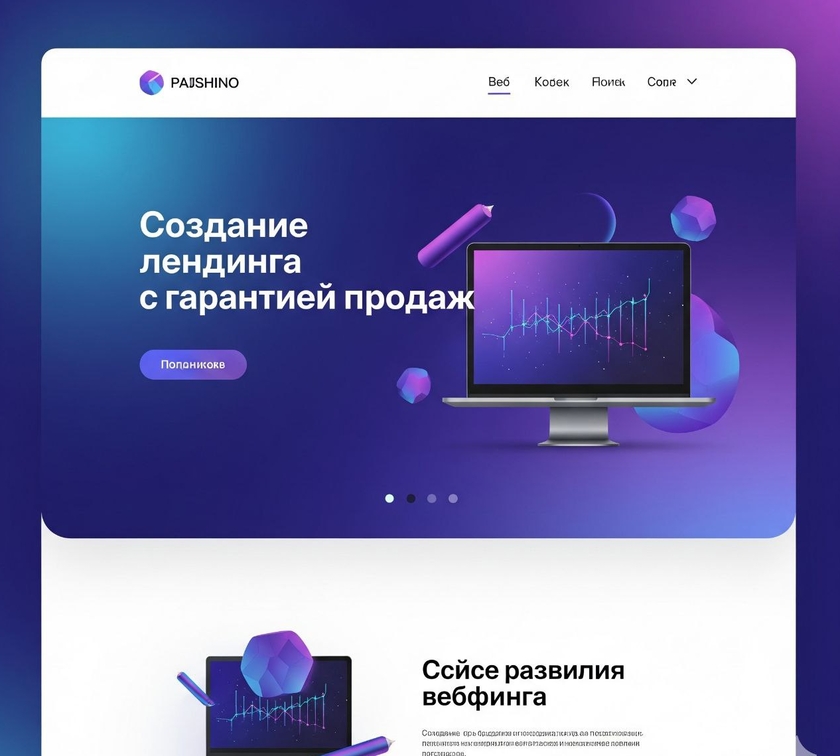 создание лендинга с гарантией продаж