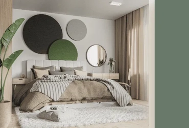 Мягкие стеновые панели круглой формы на заказ по индивидуальным размерам