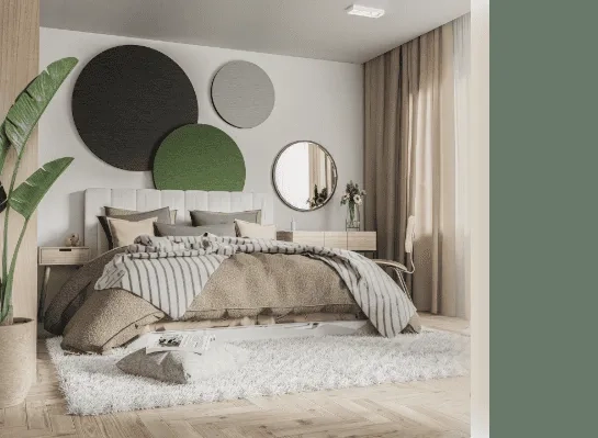 Мягкие стеновые панели круглой формы на заказ по индивидуальным размерам