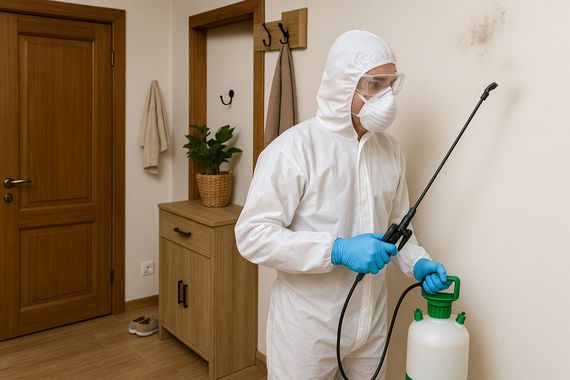Дезинфекция коридора от грибка