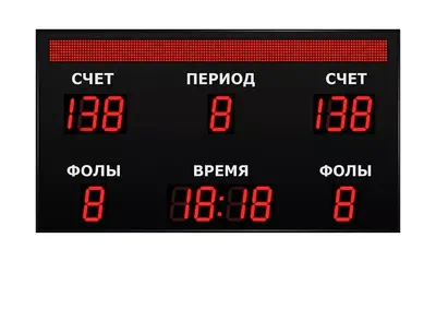 Спортивное табло для залов и ФОКов