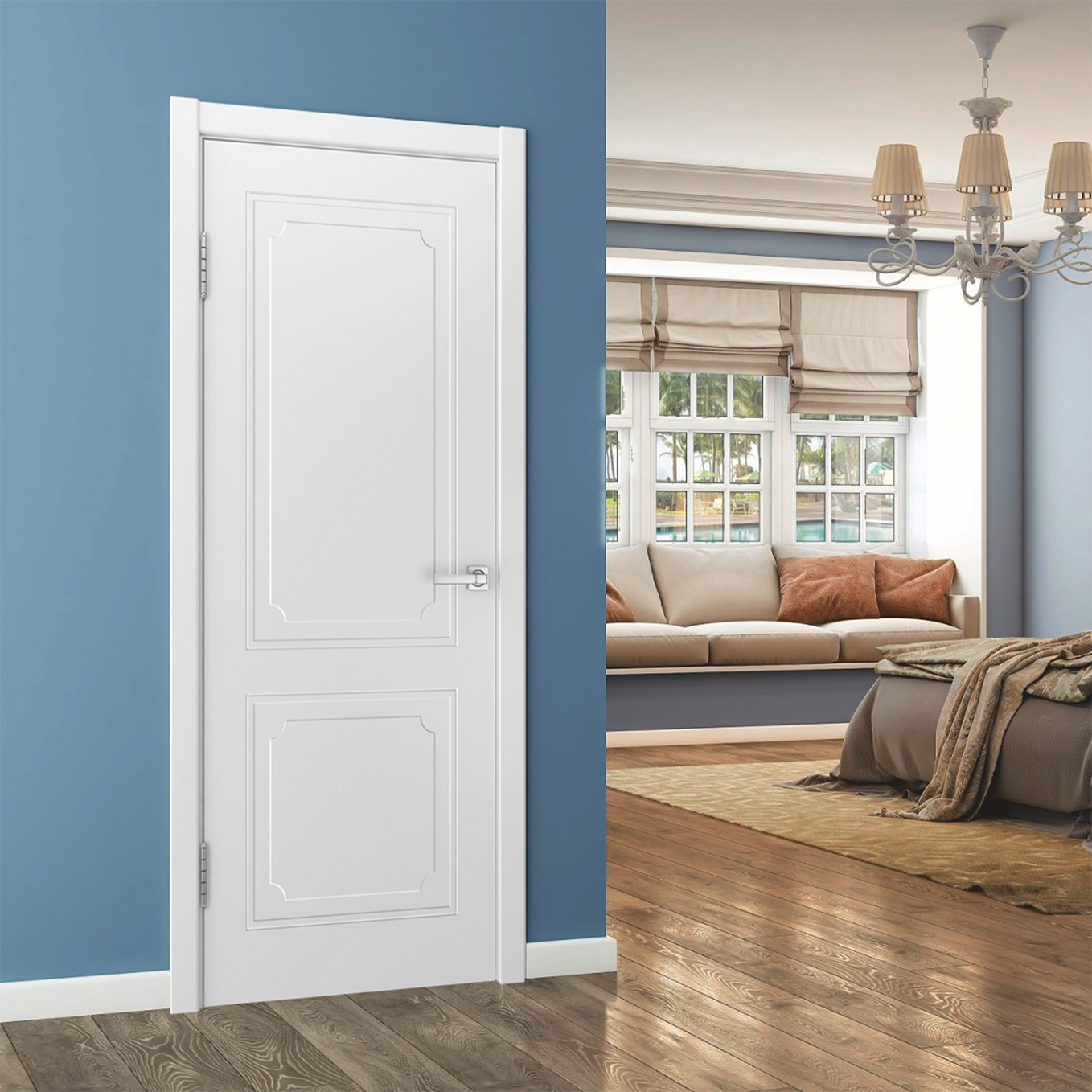 Двери из массива ольхи 