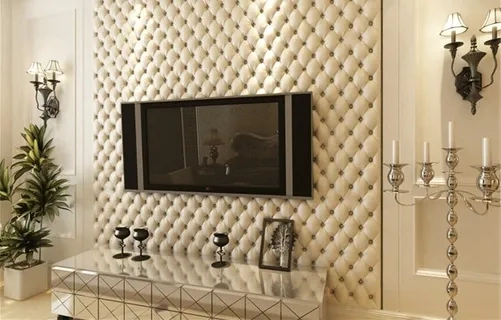 Купить мягкие стеновые панели в гостиную на заказ - МСП 32