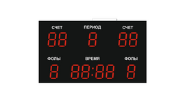 Светодиодное табло для хоккея 135х85_15х4_10х25S128х16