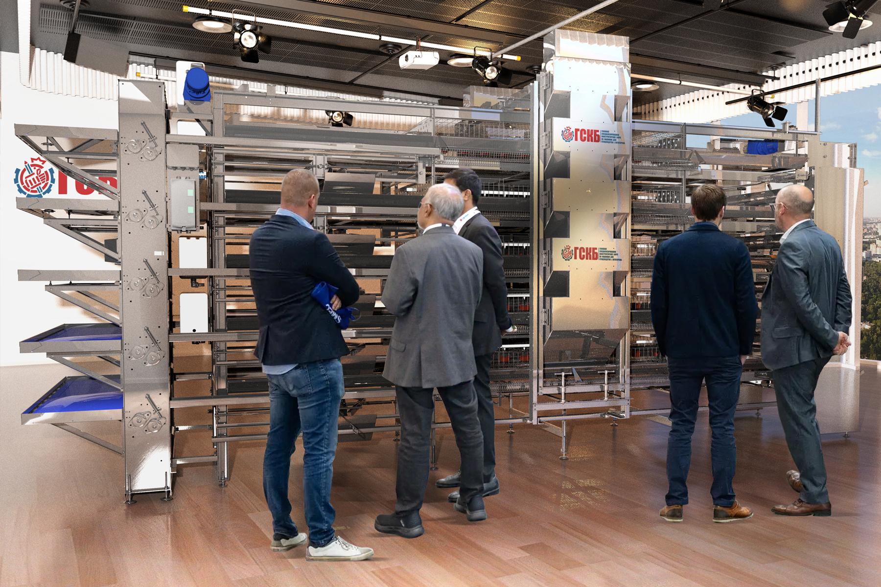 клеточная батарея для кур бройлеров