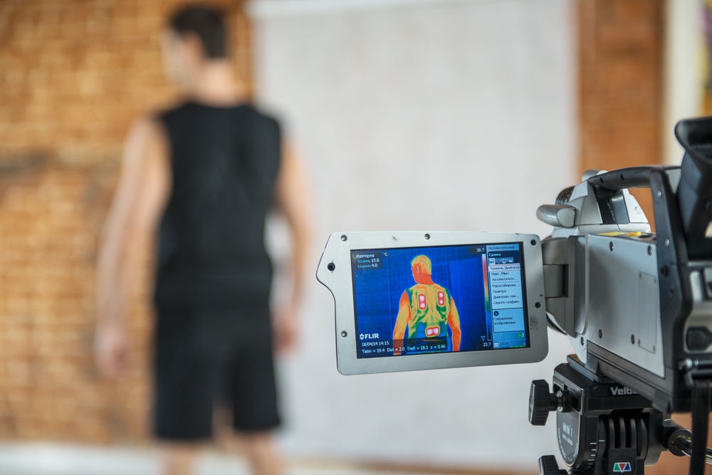 Работа греющего комплекта через тепловизор FLIR B660
