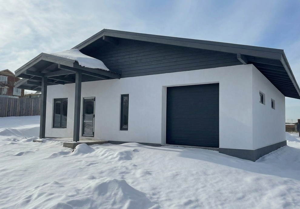 Готовый дом из газобетона