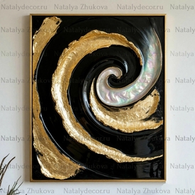 Картина из коллекции Натальи Жуковой " Black Gold Pearl "