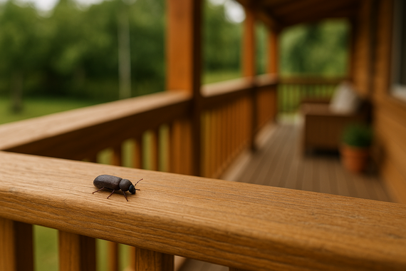 Жук на террасе