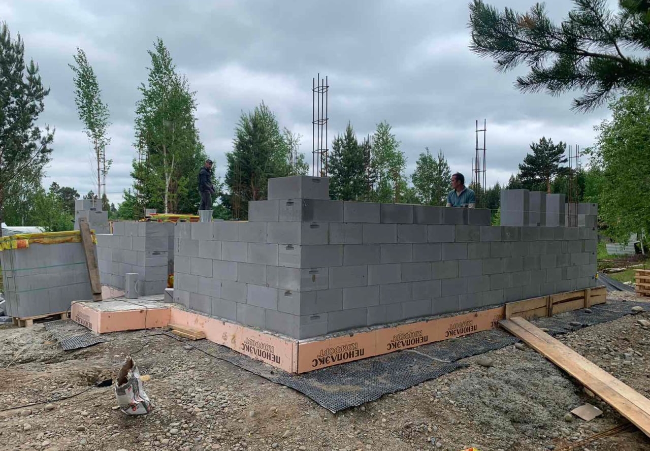 Готовый дом из газобетона