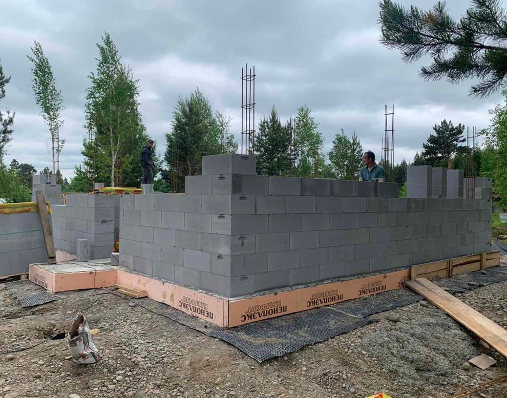 Готовый дом из газобетона