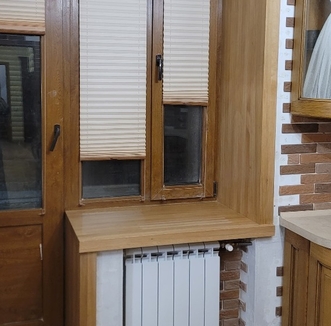 Изготовление деревянных подоконников на кухню в Уфе от компании ЭкоМассивУфа