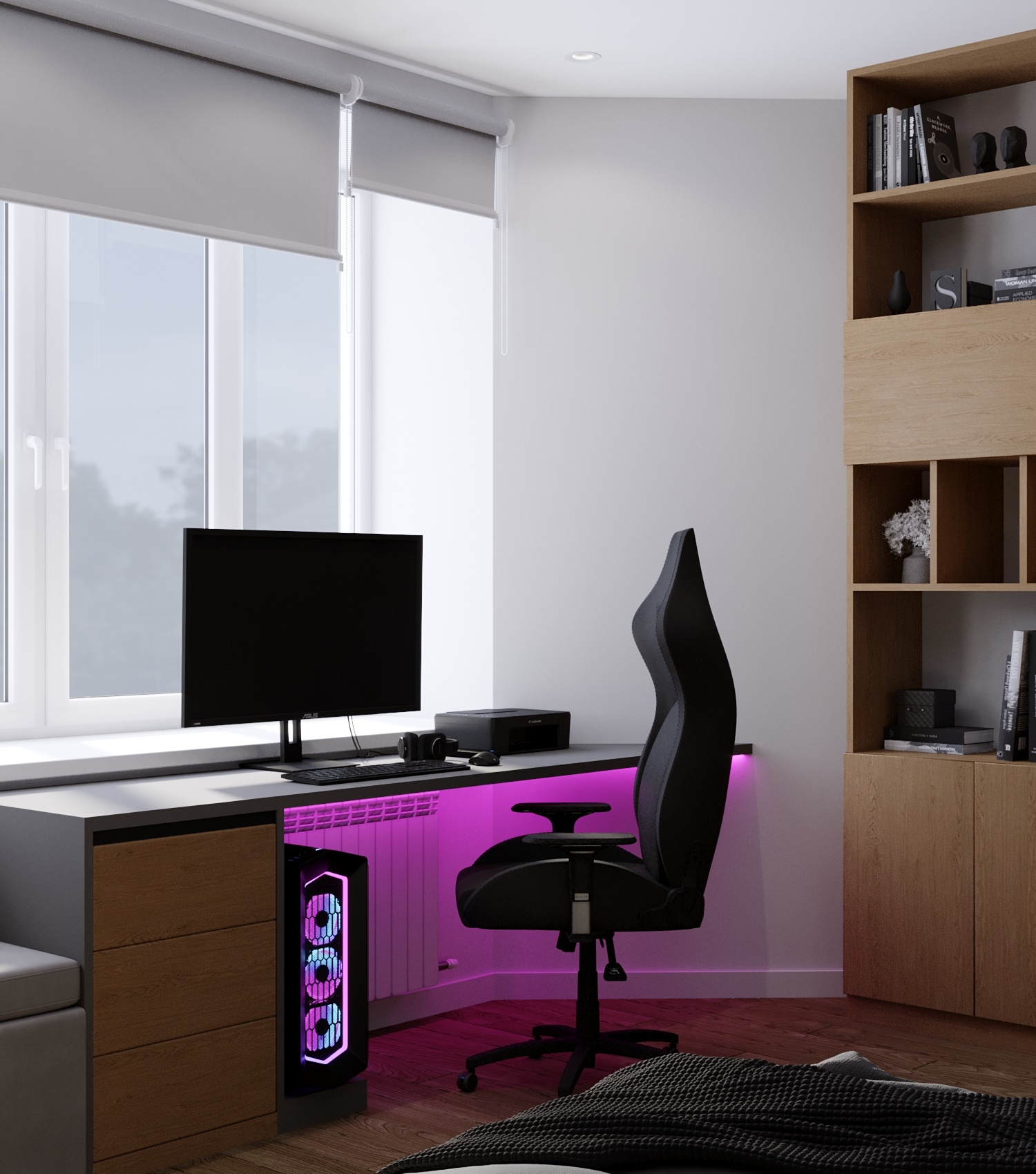 Дизайн современной комнаты отдыха в коттедже в поселке Обухово