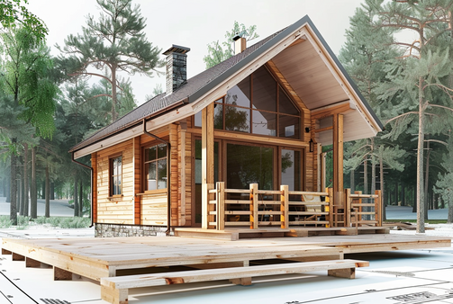 Монтаж мансардного каркасно-щитового дома на участке в Волжском Волгоградской области