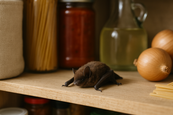 Летучая мышь в кладовке