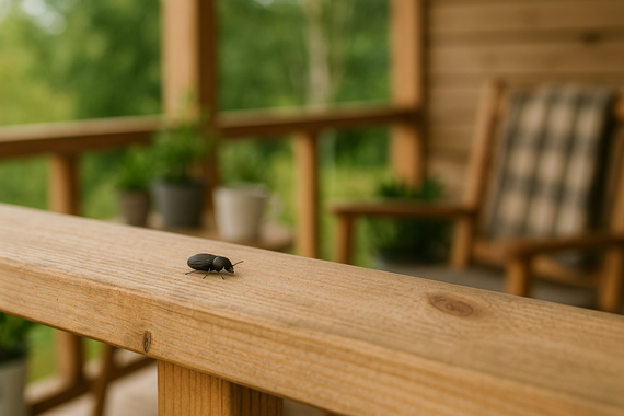 Жук на террасе