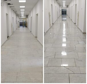 Шлифовка мраморного пола