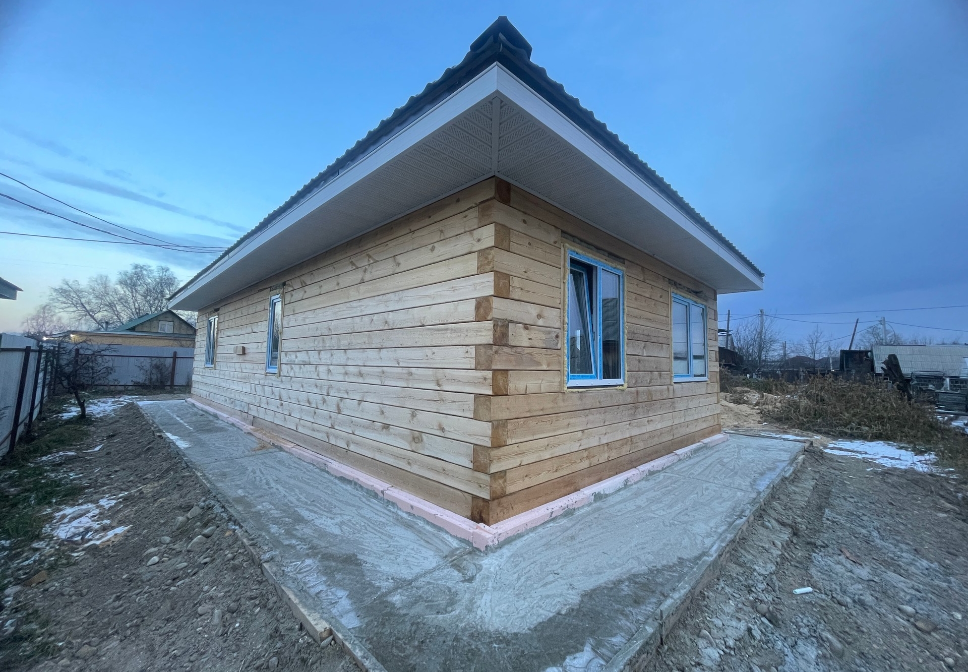 Готовый дом из газобетона