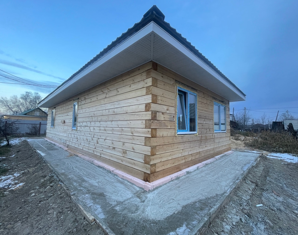 Готовый дом из газобетона