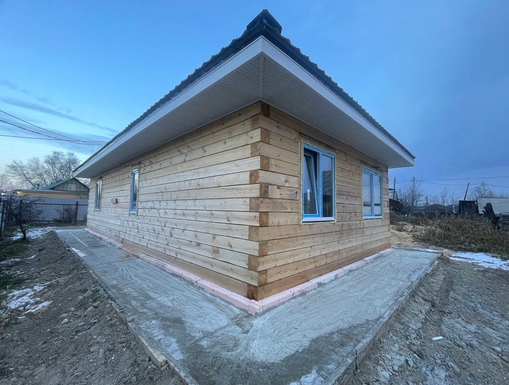 Готовый дом из газобетона