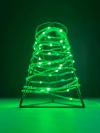 Светодиодная гирлянда "Краса" 200м, 2000 LED, прозрачный провод, зелёная