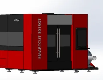 Лазерный комплекс SMARTCUT 3015GT 6кВт в защитном кабинете. Для резки труб и листа.