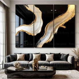 Картина из коллекции Натальи Жуковой " Black Gold Pearl "