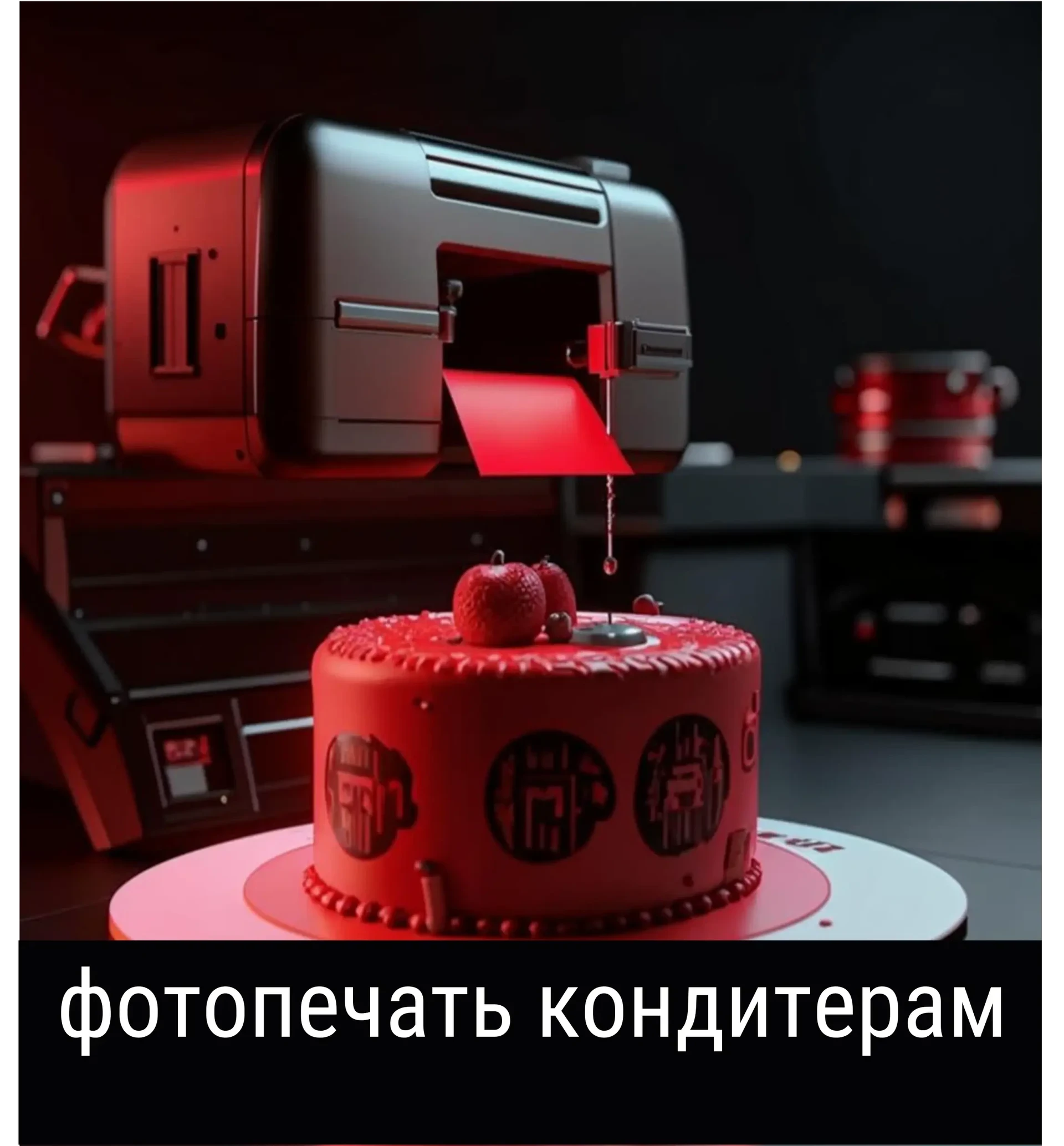 Услуга фотопечати на сахарной бумаге для кондитеров