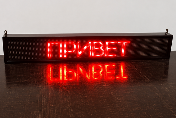Светодиодное табло для хоккея 135х85_15х4_10х25S128х16