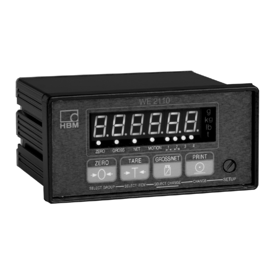 Весовая электроника WE2110