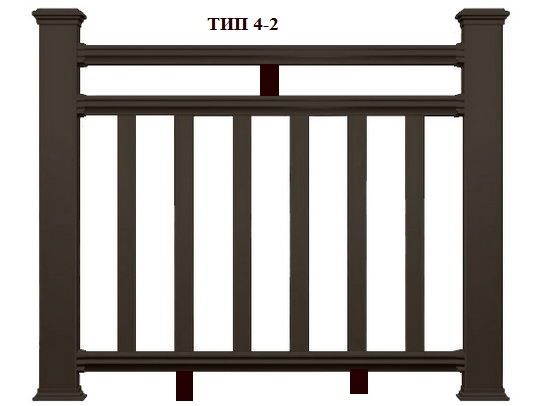 Тип 4-2 Сборка ограждения