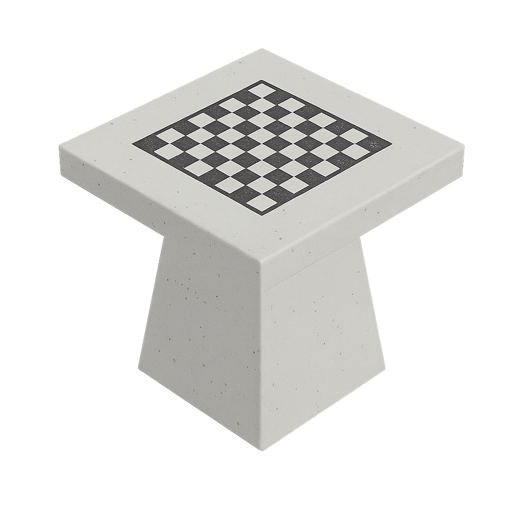 шахматные бетонные столы